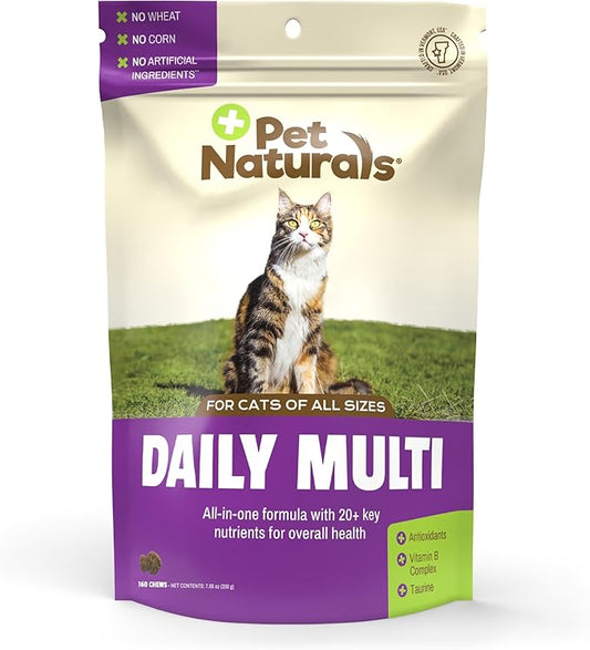 Pet Naturals Daily Multivitamin for Dogs – 28 Essential Nutrients, Fatty Acids & Antioxidants for Complete Health | Supports Energy, Digestion, Skin & Coat | Fish Flavor Soft Chews, 160 Count
