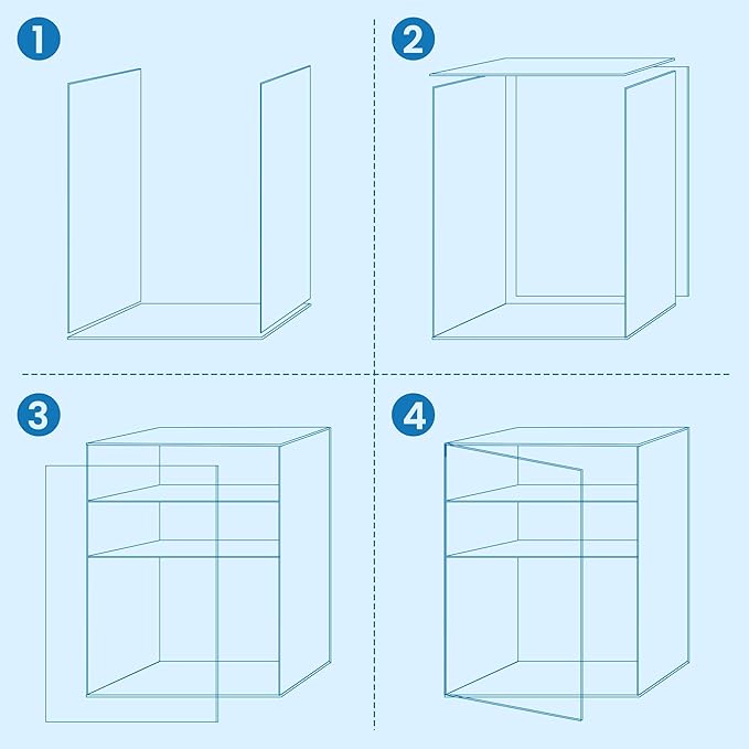 Baby Bottle Storage Organizer - 3 Tier Acrylic Storage Containers with 2 Removable Dividers, Clear Adjustable Baby Bottle Station Organizer for Countertop Cabinet, BPA-Free (3 Layer, Clear)