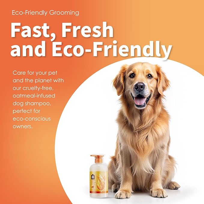 Arf Arf Oatmeal Dog Shampoo for Itchy Skin and Allergies - Soothing Oatmeal Formula Provides Anti Itch Relief for Dry, Sensitive Skin - Hypoallergenic Calming Wash for All Breeds - 16oz