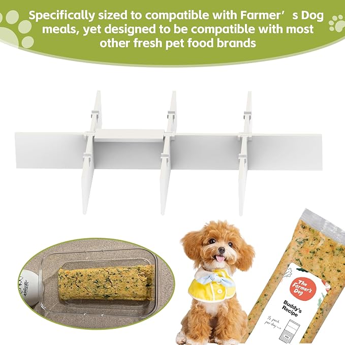 Dog Food Portion Cutter - for The Farmer's Dog Fresh Food - Meal Prep Tool for Perfect Portion Control & Long-Lasting Freshness