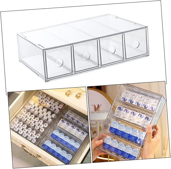 Cosmetics Organizer Acrylic Makeup Box Sections Lipstick Holders Vanity Organizer Storage for Beauty Products