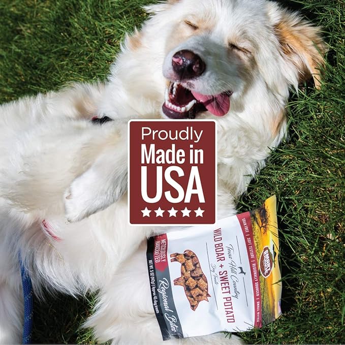 Smart Cookie All Natural Dog Treats - Wild Boar & Sweet Potato - Training Treats for Dogs with Allergies, Sensitive Stomachs - Soft Dog Treats, Chewy, Grain Free, Human-Grade, Made in USA - 5oz Bag