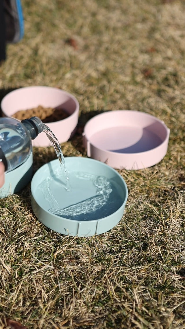 Barkin’ Trails Travel Dog Bowls, Portable Outdoor Water, BPA-Free, Food Grade Plastic Dog Travel Bowl, Camping Essentials & Container (Mocha) - Image 8