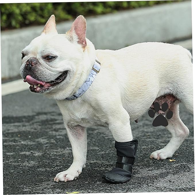 Dog Booties to Prevent Licking Protective Comfort Dog Shoes with Adjustable Strap Waterproof for Outdoor Indoor, Extra Large