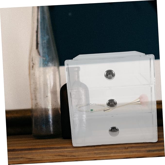 Multi-layer Desktop Drawer Organizer Storage Box Easy to Open Close Decor