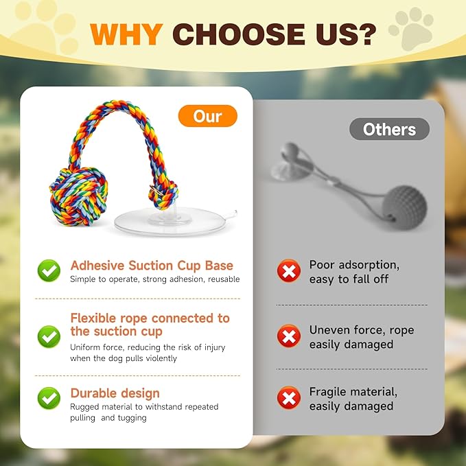Interactive Dog Toys to Keep Them Busy, Tug of War, Dog Enrichment Toys for Aggressive Chewers, Puppy Teething Toys,Durable Rope & Chew Ball, Indoor Toys Small Medium Dogs，Rainbow