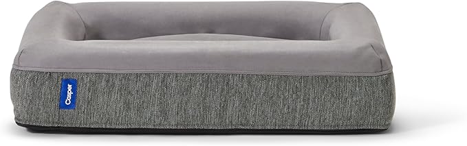 Casper Dog Bed, Plush Memory Foam, Large, Gray