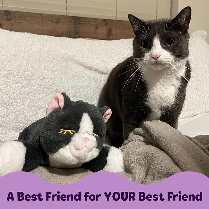 Snuggle Kitty Heartbeat Plush Cat Toy by Snuggle Puppy - Cat Calming Toy and Anxiety Relief for All Breed Sizes