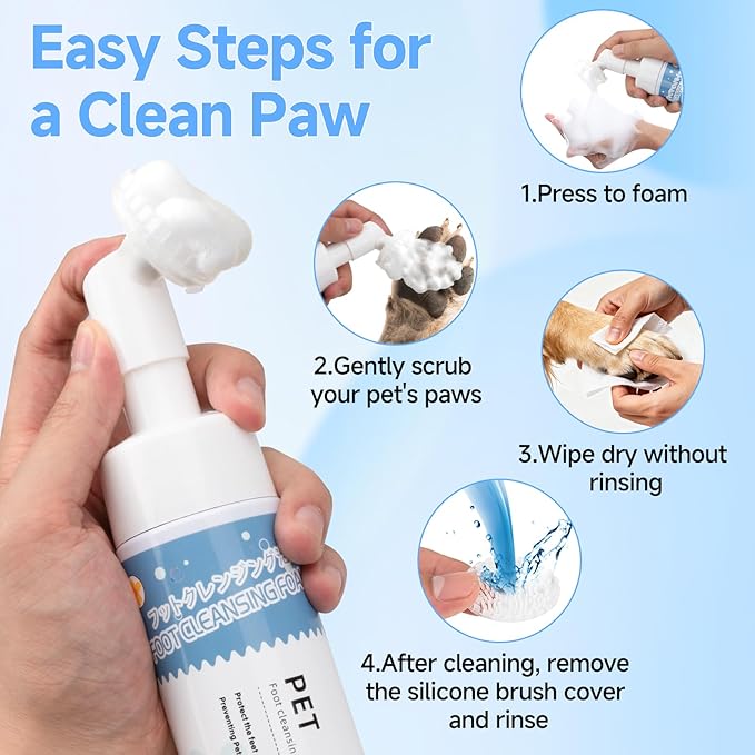 Pet Steam Brush for Dog & Cat – 3-in-1 Spray Hair Removal Comb for Shedding & Grooming, Softens Fur & Reduces Static – Water Brush for Long & Short Coats, Bath-Hating Pets, Includes Waterless Shampoo
