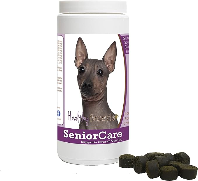 Healthy Breeds American Hairless Terrier Senior Dog Care Soft Chews 100 Count