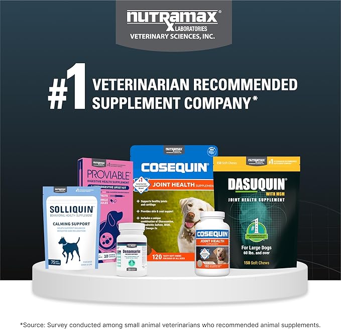 Nutramax Laboratories Dasaquin Dog Joint Supplement Chew Tablet (150 Count) Dog Size: Large (60+ lbs) (Pack of 2)