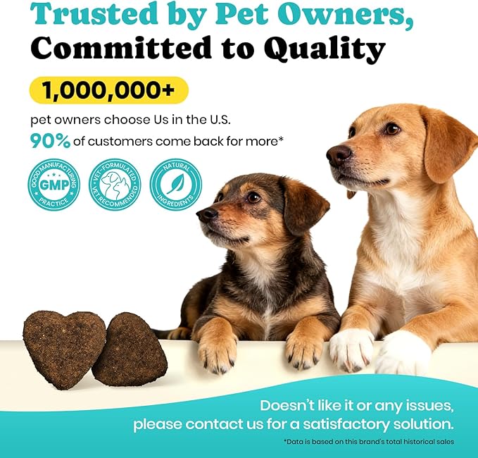 Calming Chews for Dogs – GABA & Melatonin for Fast-Acting Relief – Long-Lasting Support with Ashwagandha – Stress & Anxiety Relief Treats for Dogs – Thunder, Separation, Travel & Fireworks – 180 Chews