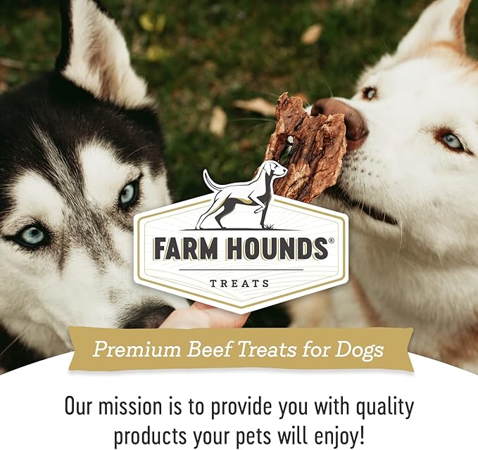 Farm Hounds - Beef Lung - Premium Natural Beef Lung Jerky for Dogs - Made from 100% Humanely Raised Cattle - Organ Treat - Great for Training & Treats - No Added Fillers - Made in USA - 2 oz - 2 Pack