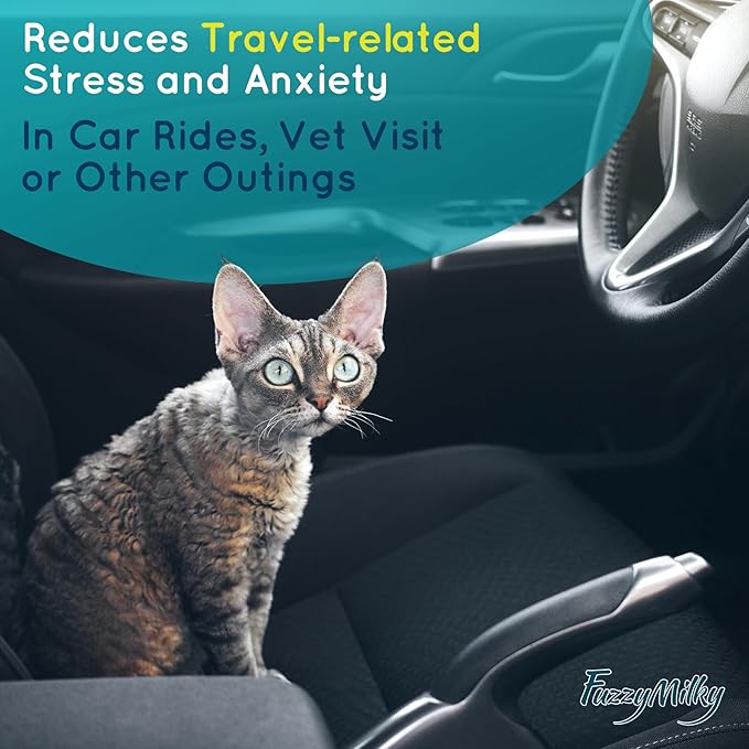 Cat Calming Spray 80ml - Ethanol Free, Pheromone Spray for Cat Anxiety Relief, Travel, Vet Visits, Sleep - Deterrent for Scratching, Urine Marking