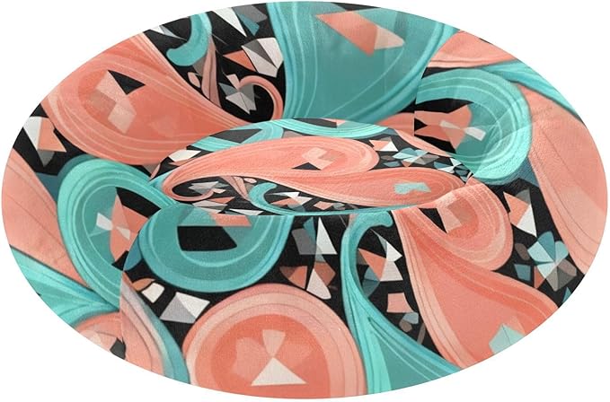 Paisley Pet Dog Bed Calming Anti Anxiety fluffier Calming Bed for Small Size Pets Sleeping