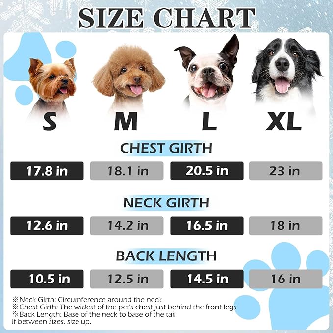 EXPAWLORER Dog Winter Coat Jacket, Thick Warm Waterproof Reflective Puppy Snowsuit With Harness Buit In, Pet Fleece Vest Soft Turtleneck With Zipper Cold Weather For Small Medium Large Dogs - Black, S