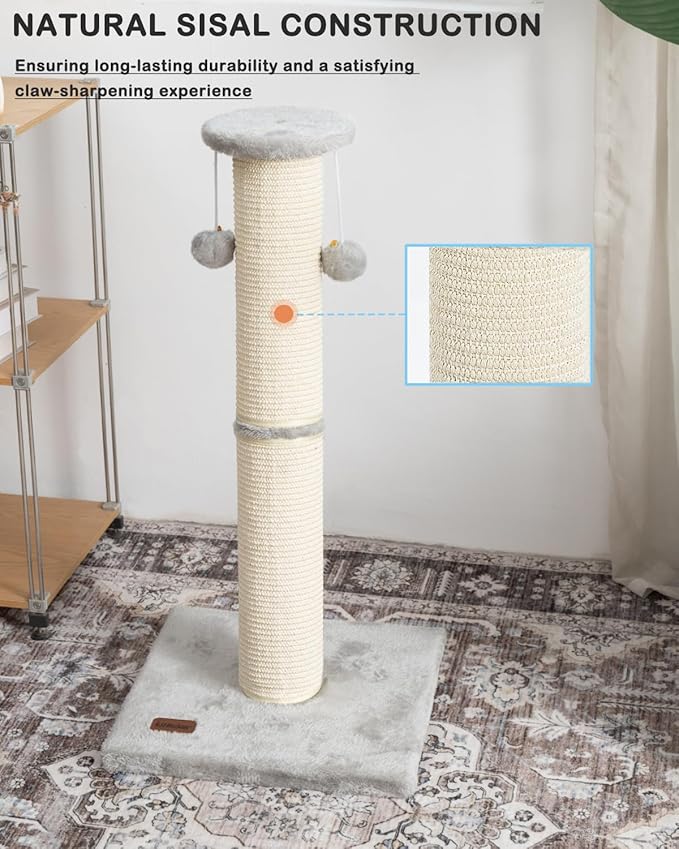 Kilodor Cat Scratching Post with 2 Replaceable Sisal Scratcher