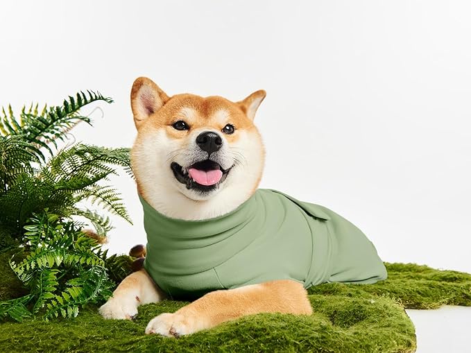 Dog Anxiety Calming Vest Adjustable Turtleneck Thunder Shirt Jacket for Fireworks, Separation, Vet Visits, Pet Hoodie for Large Medium Dogs