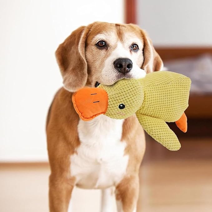Mellow Dog Calming Duck, The Mellow Calming Duck Dog Toy Pillow Quack-Quack Ducks Dog Toy, The Mellow Calmings Pillow with Soft Squeaker for Indoor Do