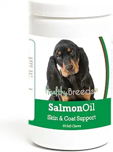 Healthy Breeds Black and Tan Coonhound Salmon Oil Soft Chews 90 Count