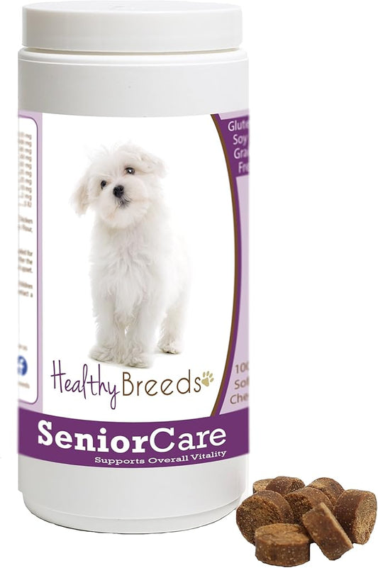 Healthy Breeds Maltese Senior Dog Care Soft Chews 100 Count
