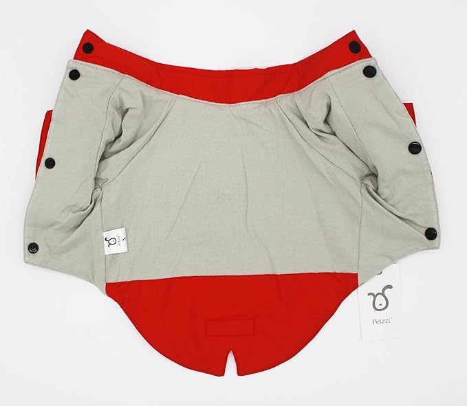 Pet Dog Puppy Cat Clothes Trench Coat Jacket - Theodore (XX-Large, Red)