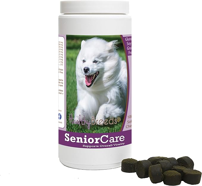 Healthy Breeds American Eskimo Dog Senior Dog Care Soft Chews 100 Count