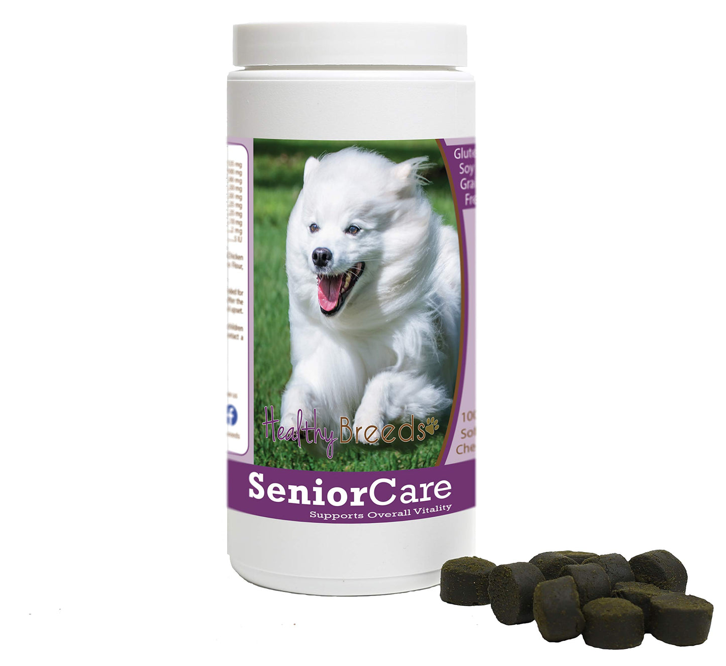 Healthy Breeds American Eskimo Dog Senior Dog Care Soft Chews 100 Count