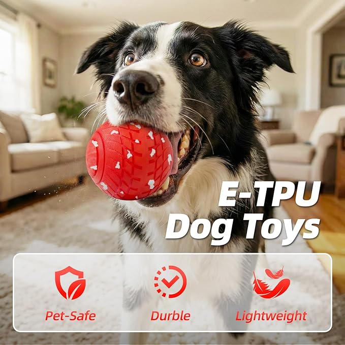 Diman Interactive Dog Balls Toys: 3.2 inch Automatic Moving Dog Toys, 3-Modes Bouncing Dog Ball Keeps Dogs Entertained, Durable E-TPU, Waterproof, Active Self Rolling Dog Toy to Keep Them Busy