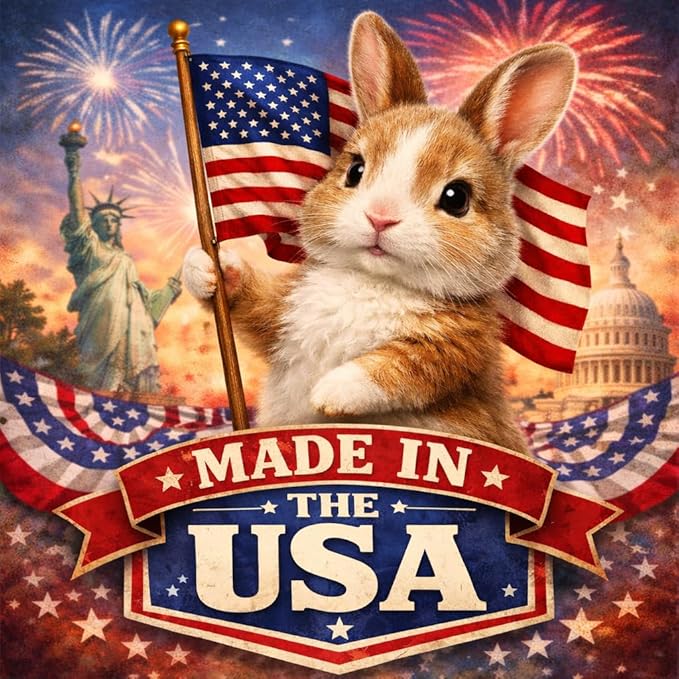 32oz Rabbit Cage Cleaner & Deodorizer Spray - Safe & Effective Odor Eliminator for Small Animal Cages - Non-Toxic & Pet Safe Friendly Formula - Made in the USA