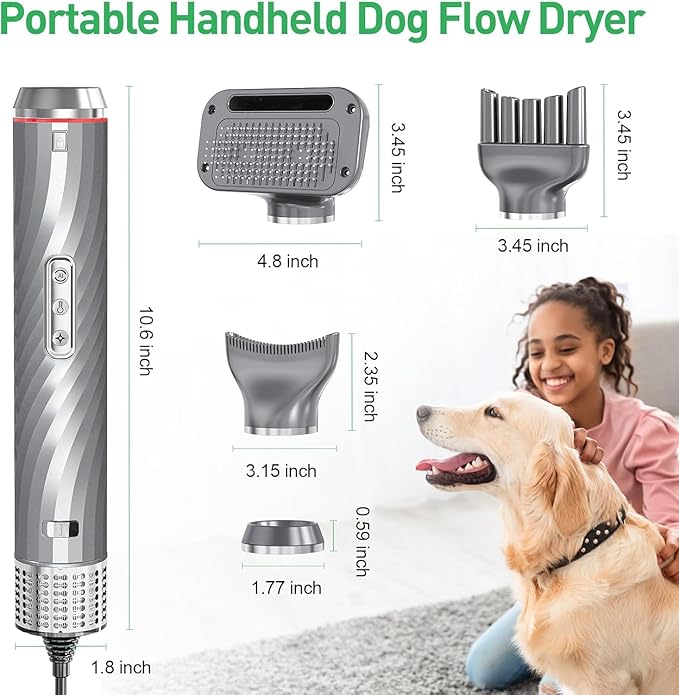 Pro Dog Dryer Kit – Salon-Speed Drying + Slicker Brush Included