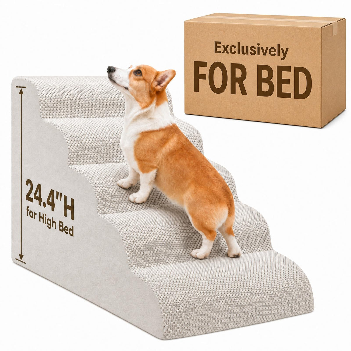 Dog Ramp for Bed,Pet Ramp for High Bed - Image 1