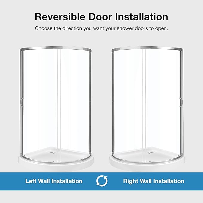 OVE Decors Breeze 36 in. Corner Shower Clear Sliding Door with Base in Satin Nickel Finish