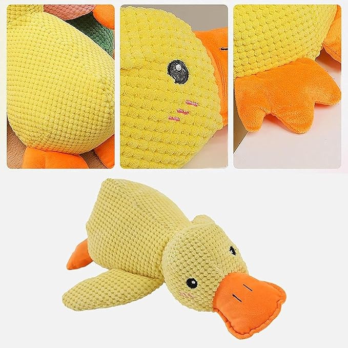 Mellow Dog Calming Duck, The Mellow Calming Duck Dog Toy Pillow Quack-Quack Ducks Dog Toy, The Mellow Calmings Pillow with Soft Squeaker for Indoor Do