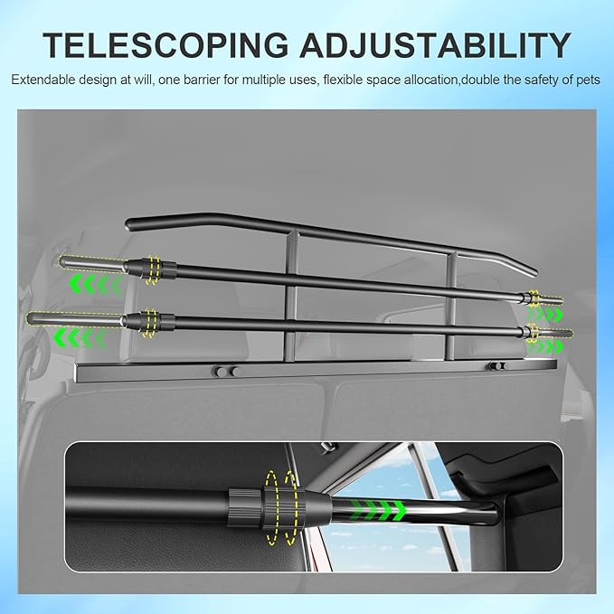 Dog Car Barrier Compatible with 2025 Toyota 4Runner Dog Gate Pet Barrier Replacement for 2025 Toyota 4Runner Accessories