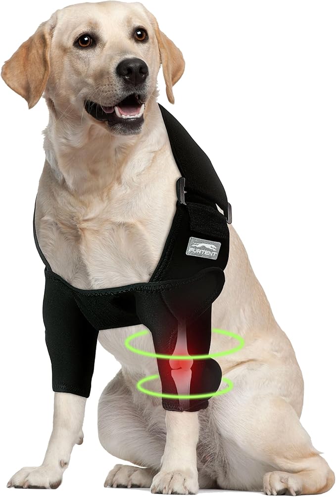Dog Shoulder Brace Pads for Canine Elbow Protector Support, Elbow Hygroma Dysplasia - Cone Collar Alternative, Pet Wounds Prevent Licking, Helps Wound Healing, XL