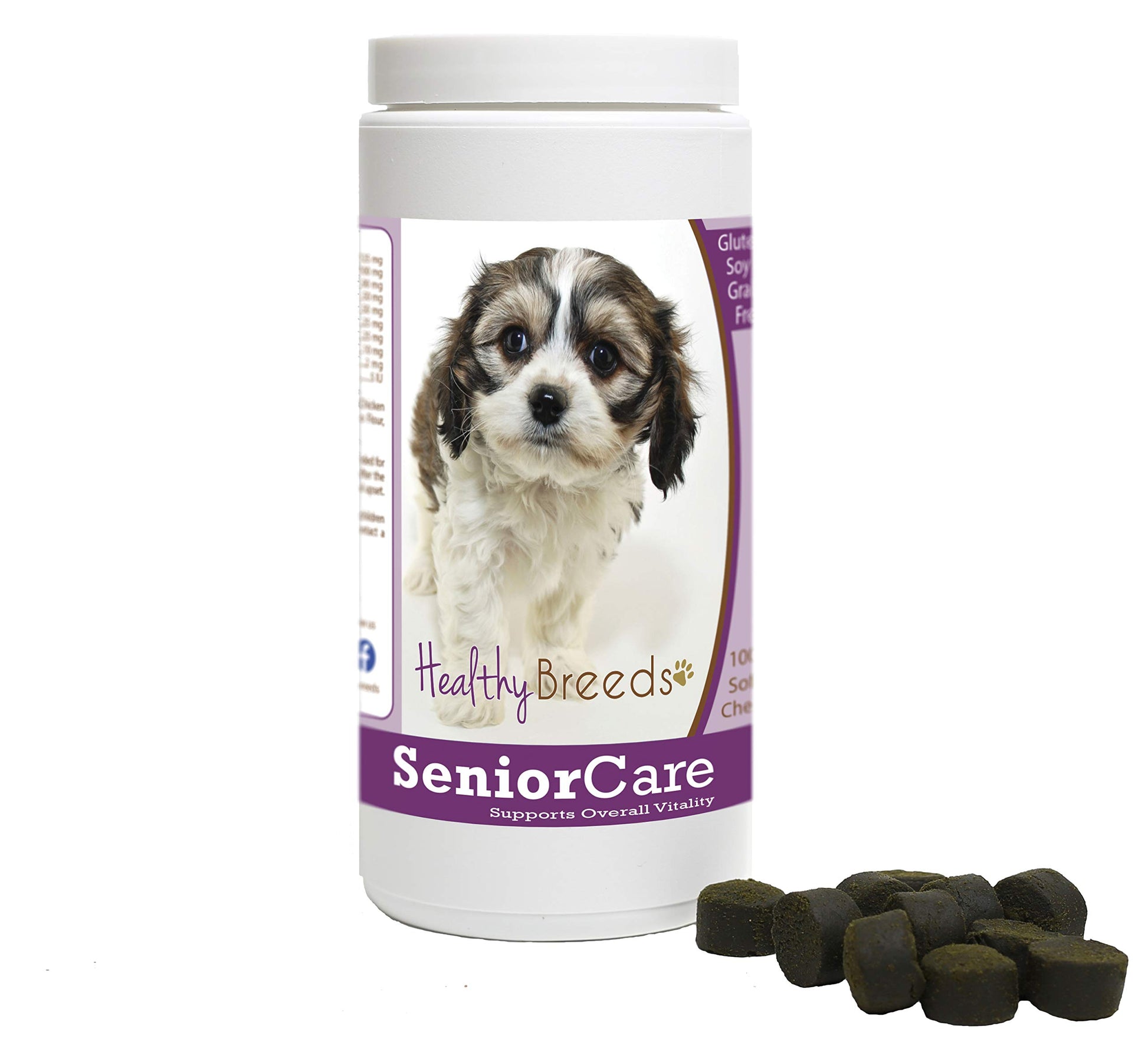 Healthy Breeds Cavachon Senior Dog Care Soft Chews 100 Count