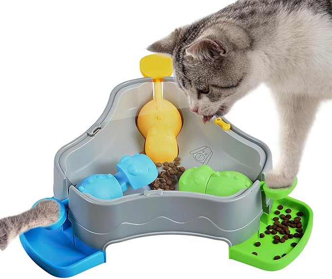 Slow Feed Toy - Mental Stimulation Puzzle, Dog Treat with Challenge System, Training Dispenser with Non-Slip Base, Puppy Supplies Indoor Use, Activity Feeder for Office Living