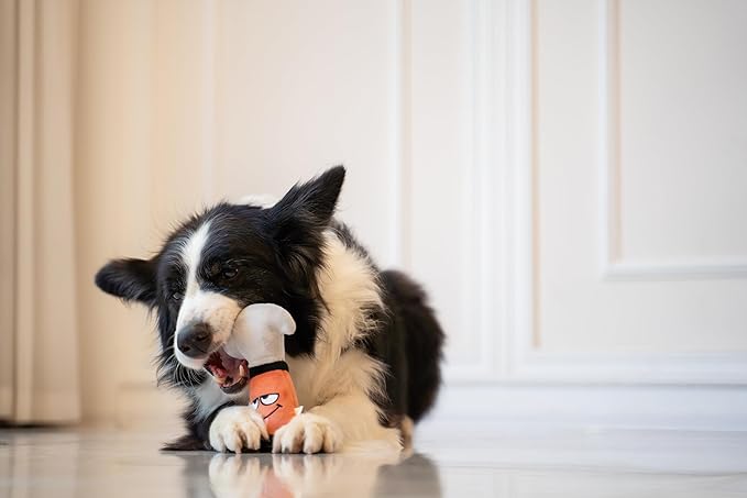 Squeaky Dog Plush Toy, Tools Bite_Stick Collection, 8", for Small and Medium Dogs (Hammer, Small)