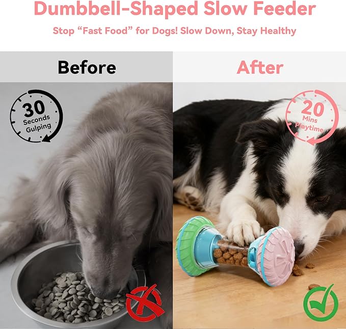 Interactive Dog Puzzle Toys for Small Medium Large Breed - Durable Smart Puppy Enrichment Dogs Toy to Keep Them Busy, Mental Brain Stimulation Treat Dispensing Training & Slow Feeder by MateeyLife