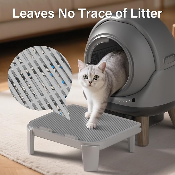 G1 Self Cleaning Litter Box Footstool Compatible with Automatic Cat Litter Box, Self-Cleaning Cat Box Step Stairs, Litter Trapper, Easy Clean, Anti Tracking