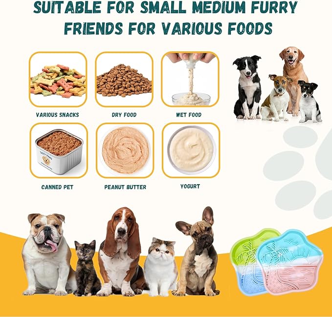 WUGO Slow Feeder Dog Bowls with Suction Cups for Dog Cat Dishwasher Microwave Puppy Puzzle Bowl