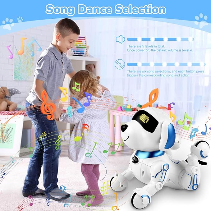 Robot Dog Toys for Kids 8 9 10 11 12, Remote Control Dogs, Robot Dog for Kids 8-12, Pet Robotic, Electric Toy, Robotic Dogs, Toys for 5 6 7 8 9 10 11 12 Years Old Boys Girls, Blue