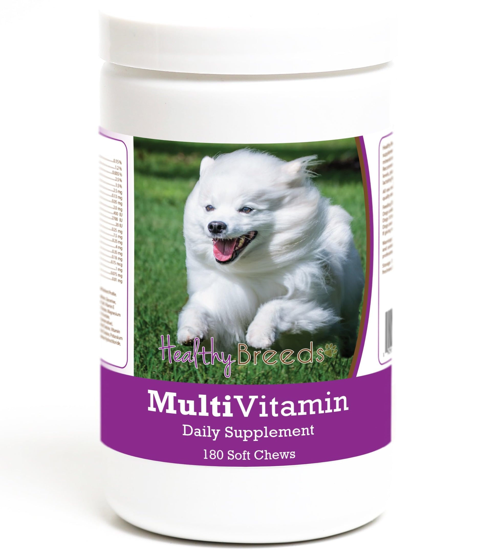 Healthy Breeds American Eskimo Dog Multivitamin Soft Chew for Dogs 180 Count