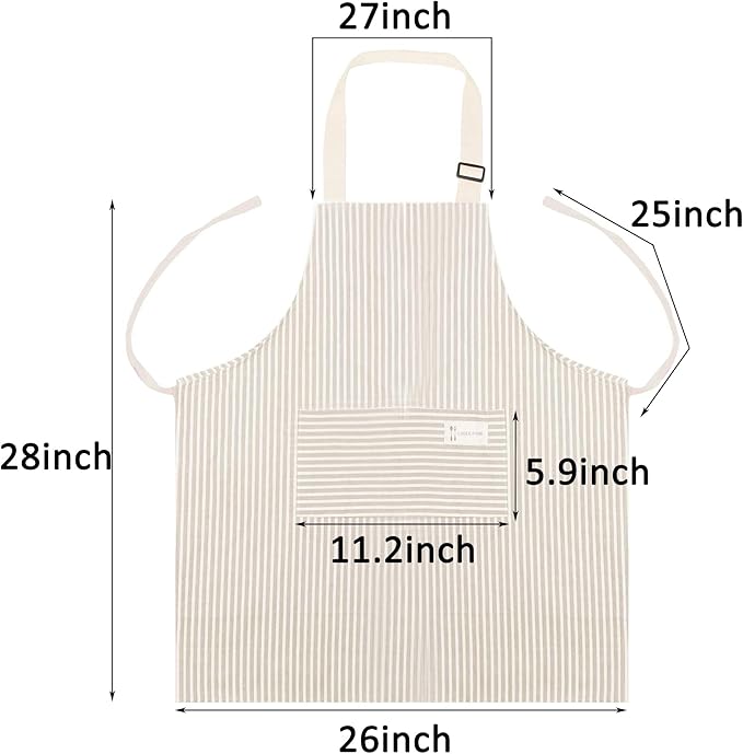Lofekea Apron, 2 Pack Cooking Apron for Women with Pocket Adjustable Chef Aprons for Kitchen, Cooking, Baking (Blue/Green)