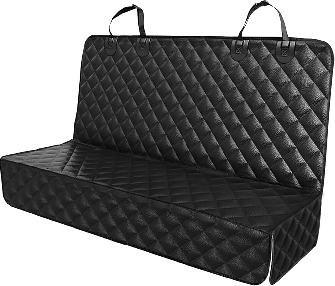 PETICON Waterproof Scratchproof Pet Bench Seat Covers for Cars, Trucks, SUVs, Nonslip Durable Back Seat Cover for Dogs, Washable Backseat Protection
