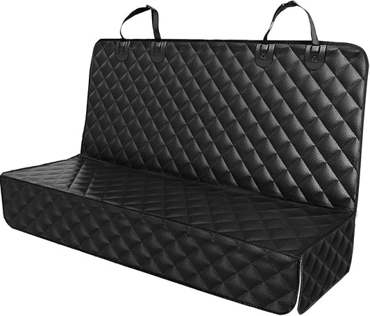 PETICON Waterproof Scratchproof Pet Bench Seat Covers for Cars, Trucks, SUVs, Nonslip Durable Back Seat Cover for Dogs, Washable Backseat Protection