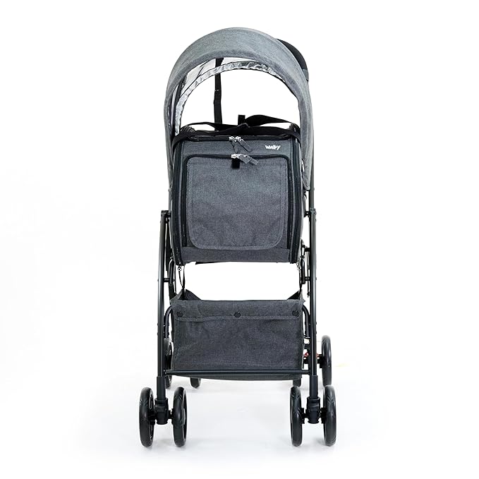 FurMates Walky pet Stroller for Dogs and Cats with Removable Carrier, Sun Canopy, Strorage Pockets, Easy fold, Keep You Pets Safe, Easy to Use