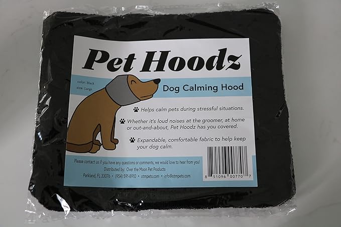 Pet Hoodz for Dogs-Anxiety, Grooming, Muffs, Ear Protection, Calming Hood, Ear Compression, Pet Hoodie, Hoodie, Dog Ear Wrap