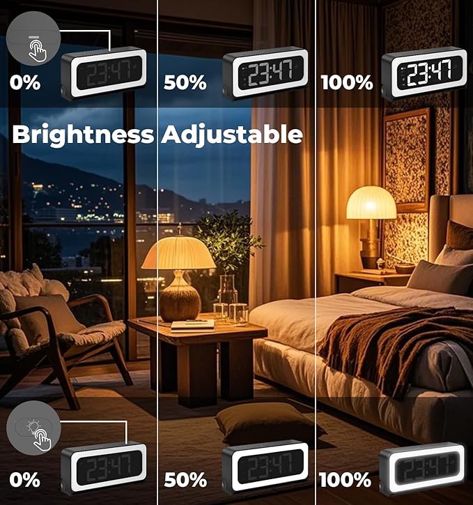 2K Clock Camera, 5G & 2.4G WiFi Indoor Pet Nanny Cameras with Alarm for Home, Full Color Night Vision, Human Motion Detection, Local SD Storage